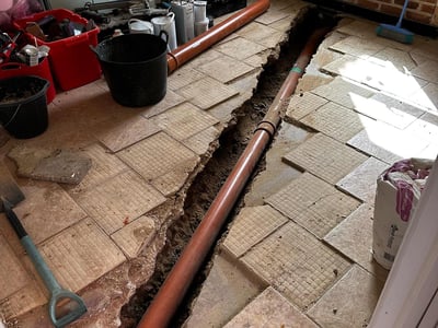 internal drainage instal