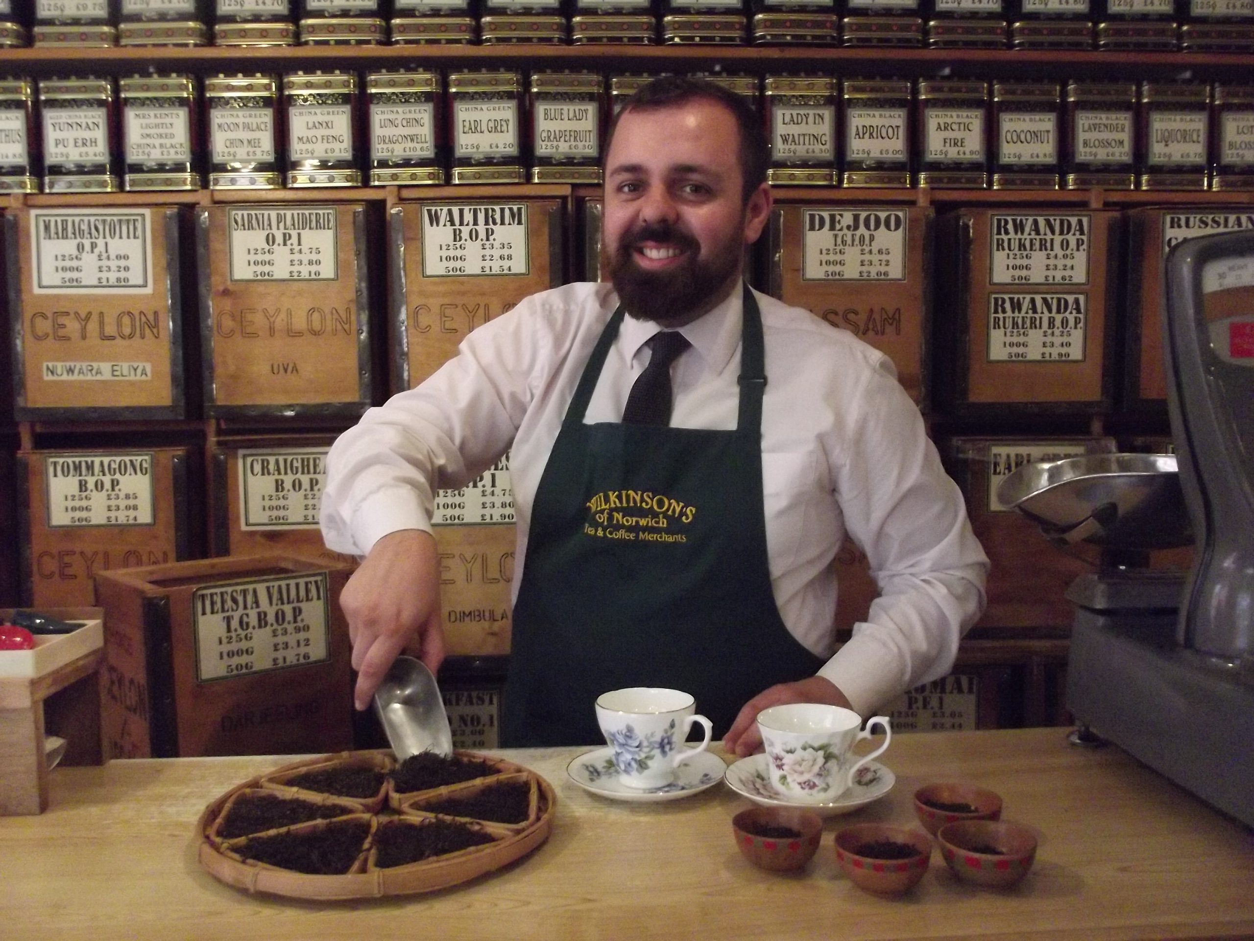 Sam Masters starts the blending process