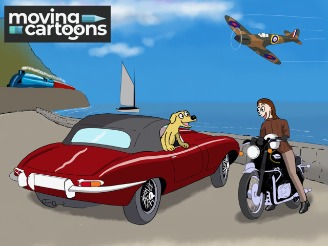 Moving cartoons launch party