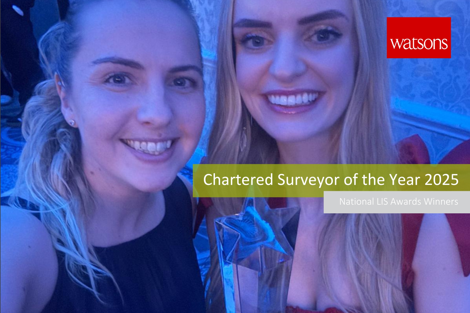 Photograph of Watsons team at National LIS Awards