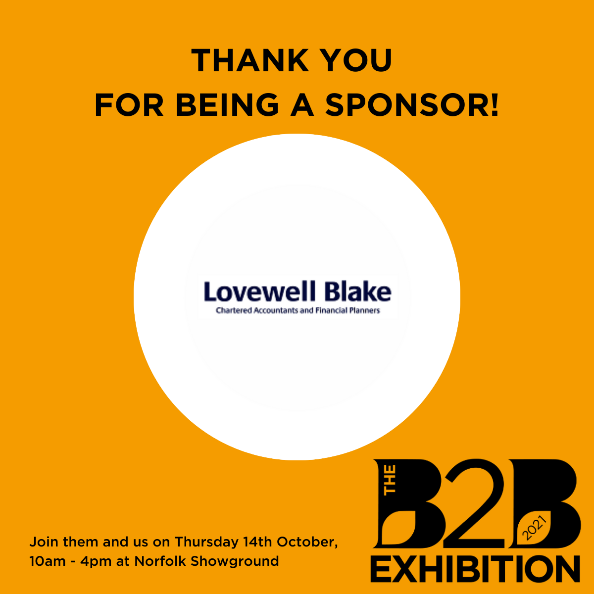 Lovewell Blake announced as sponsors of Norfolk Chambers of Commerce B2B event