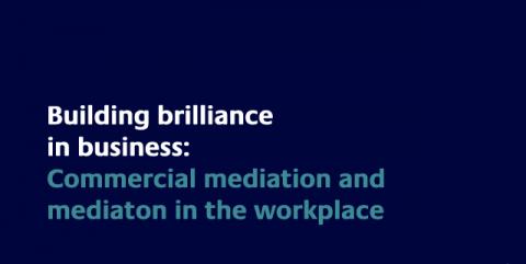 Commercial mediation and mediation in the workplace