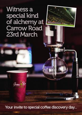 green farm coffee invite roasting norwich norfolk local deals ncfc latte