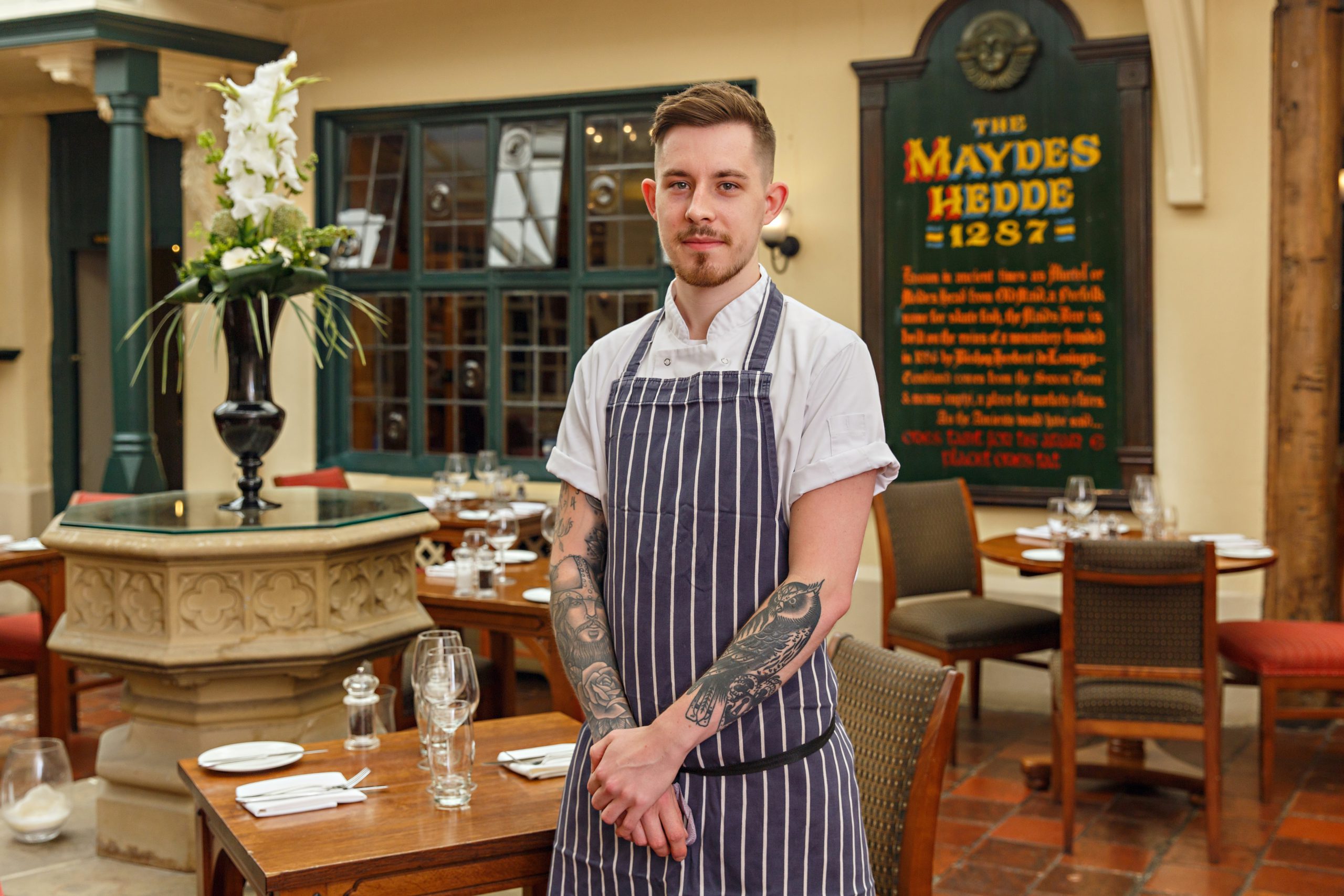 Elliott Winson, Sous Chef, Maids Head Hotel