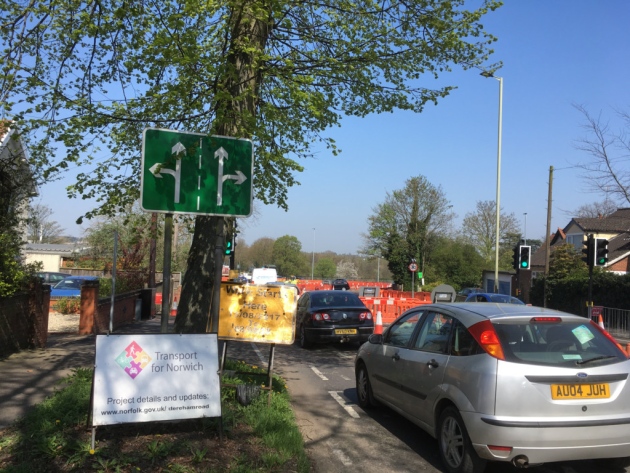 Dereham Road/sweetbriar Roundabout Will Be Closed In All Directions From 28 May 2018 Picture Credit: Edp