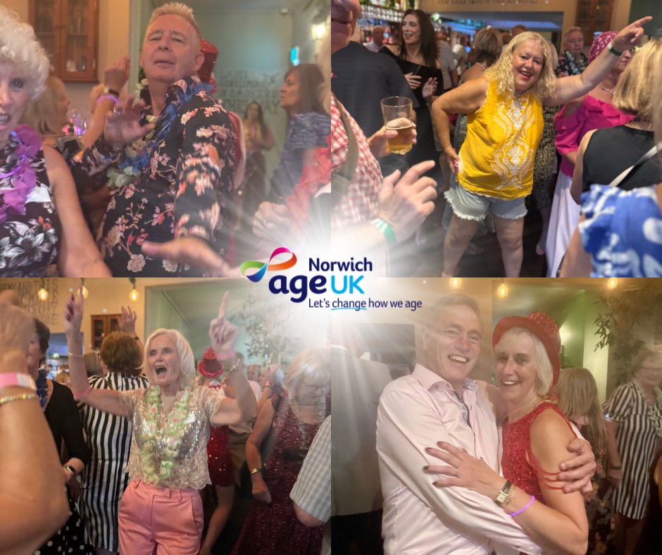 Selection of party photos from the over 50s night event 