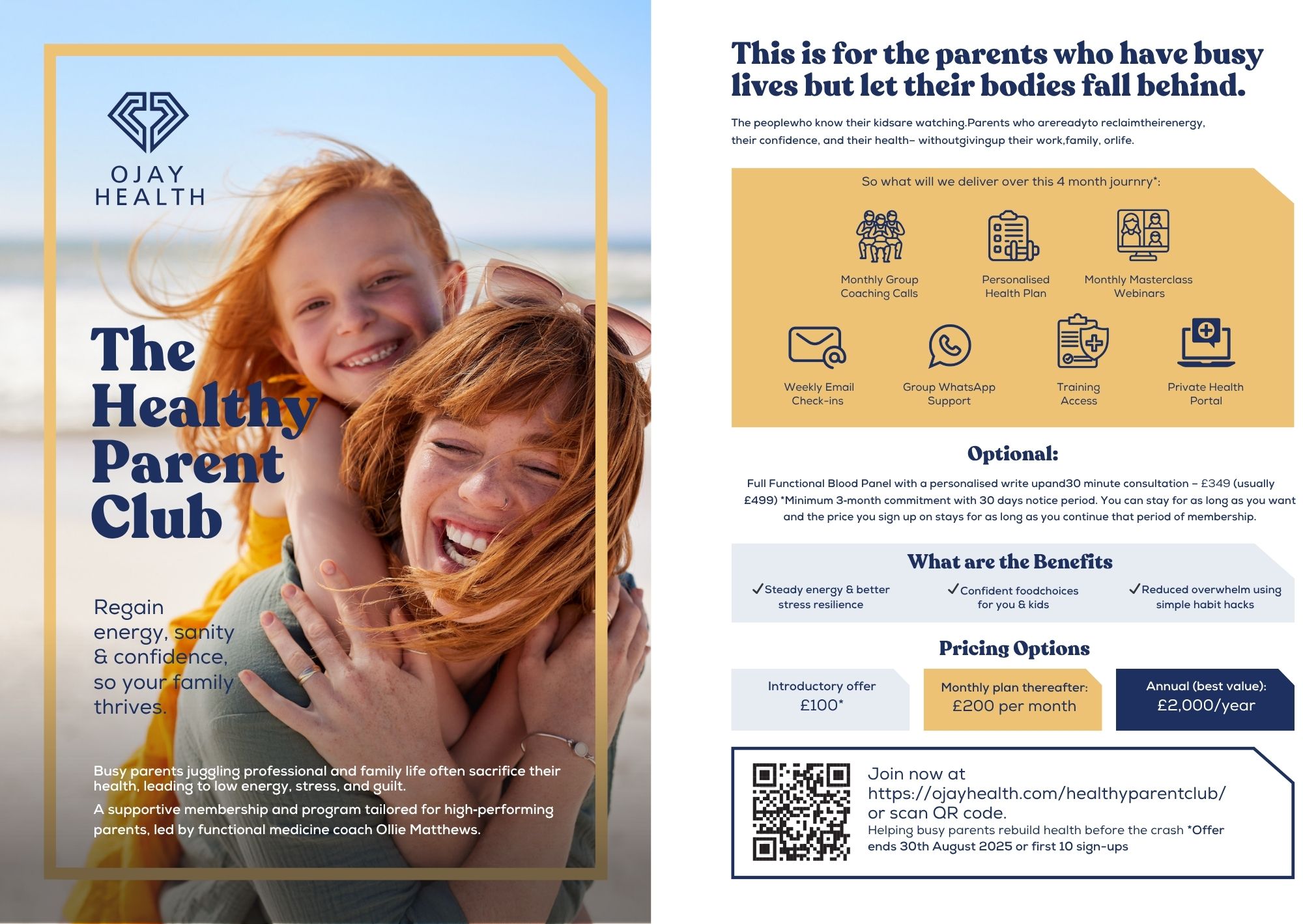The Healthy Parent Club www.ojayhealth.com/healthyparentclub