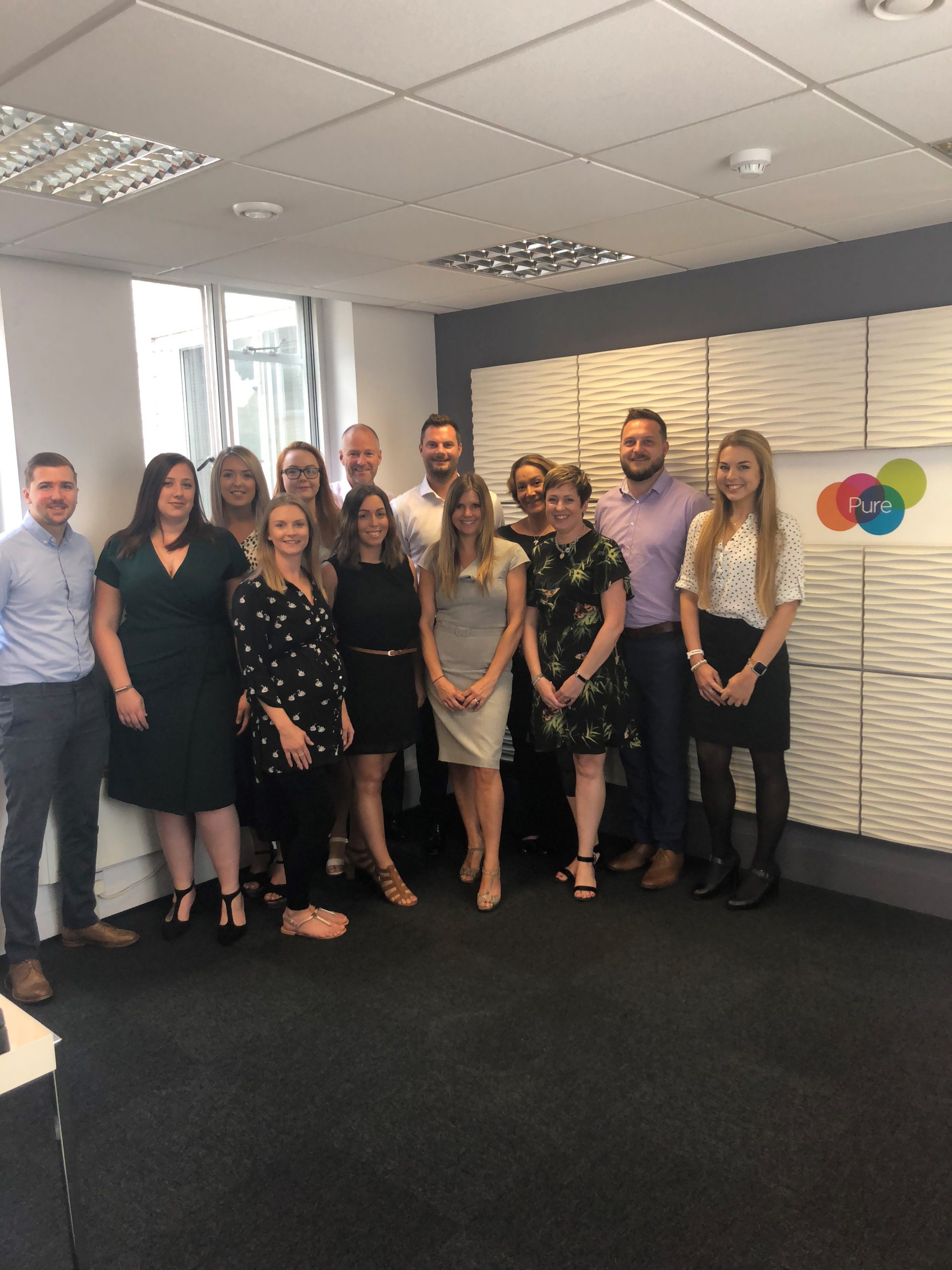 Some of the 14-strong team based at Pure’s Norwich office in Queen Street