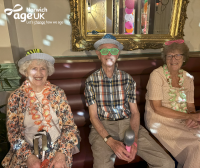 Image of three older people enjoying the over 50s night 2024