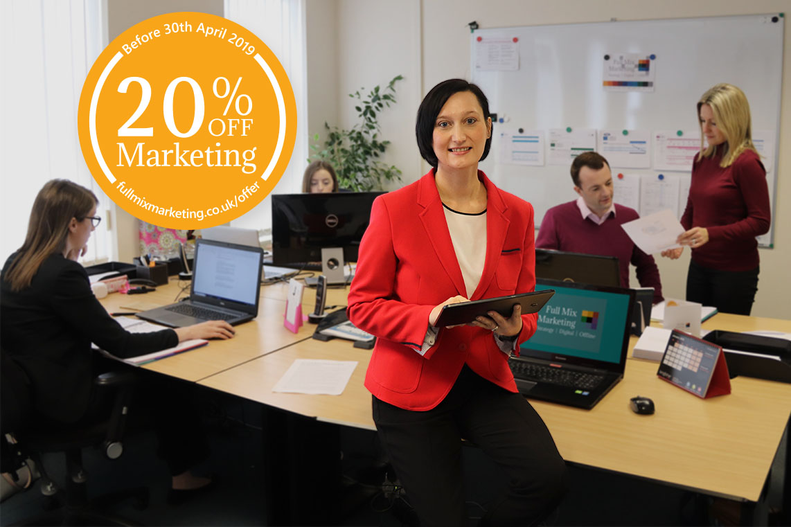 Full Mix Marketing Break from Norm with 20% Discount