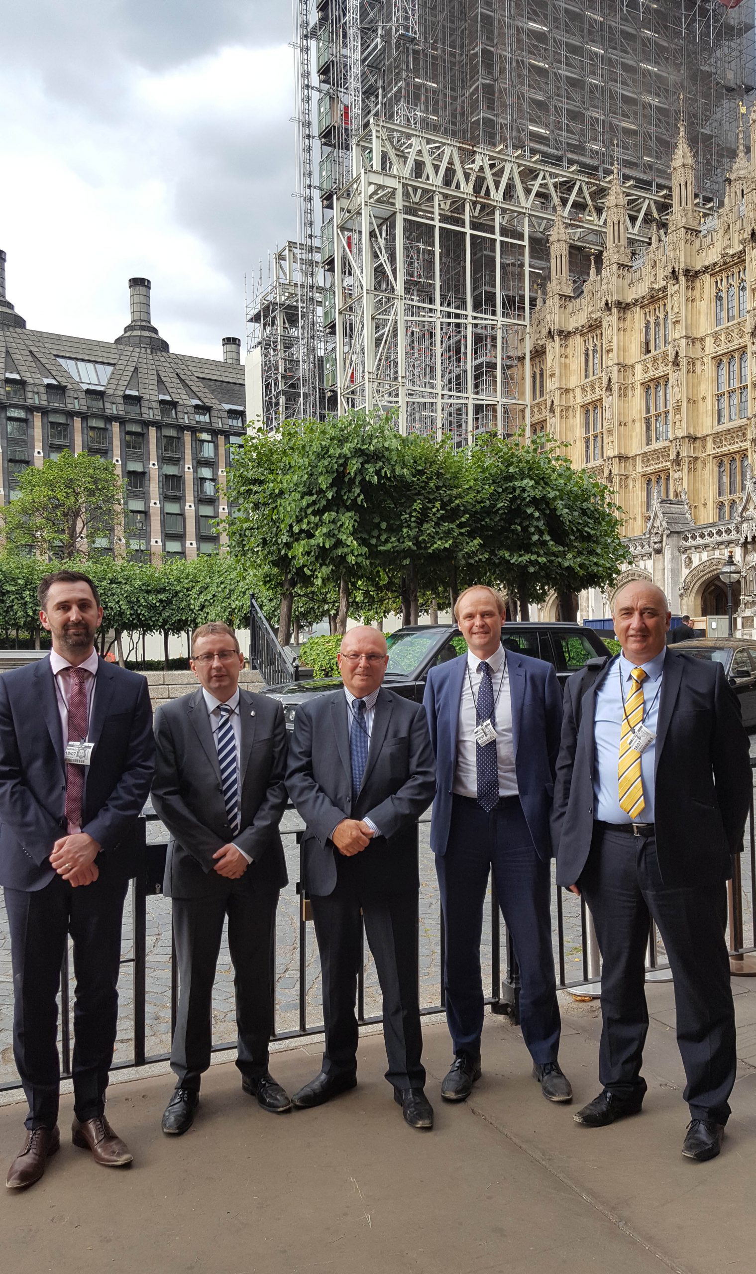 Richard Goffin, port director of Peel Ports Great Yarmouth; Chris Starkie, chief executive of New Anglia Local Enterprise Partnership; Cllr Graham Plant, leader of Great Yarmouth Borough Council; David Glason, director of development at the borough council; and David Dukes, economic development manager at Norfolk County Council.