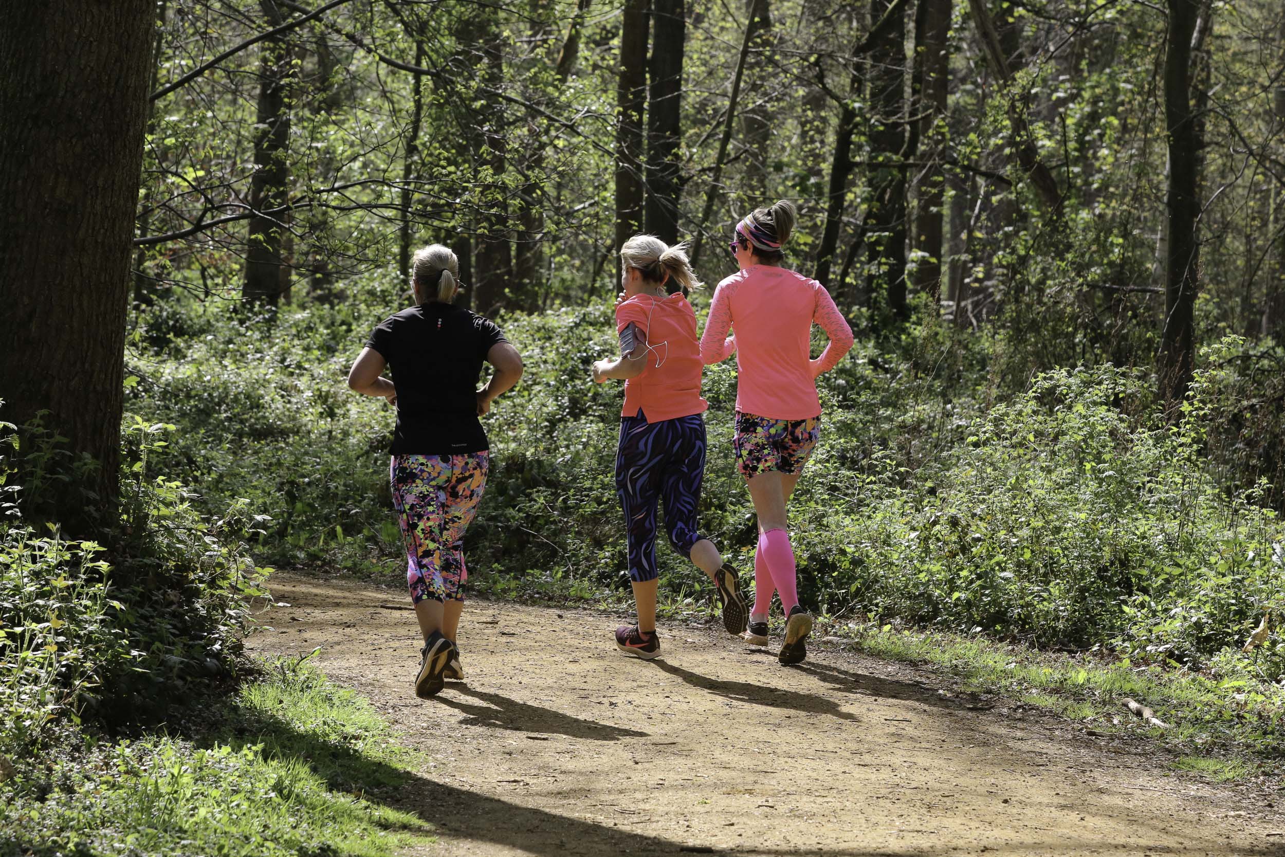 Runners enjoy a monthly Trust10 trail run at Blickling Estate