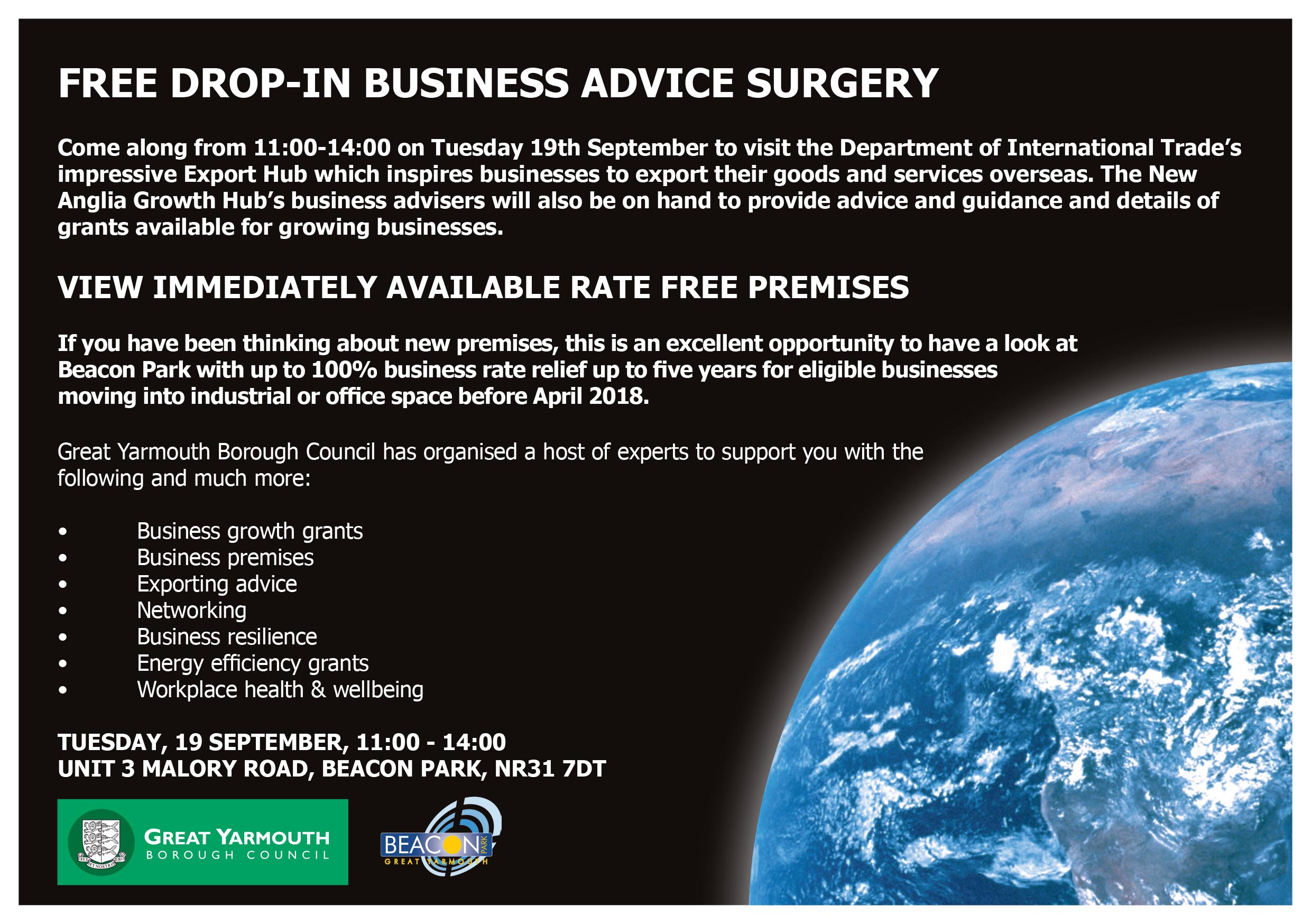 Business surgery flyer