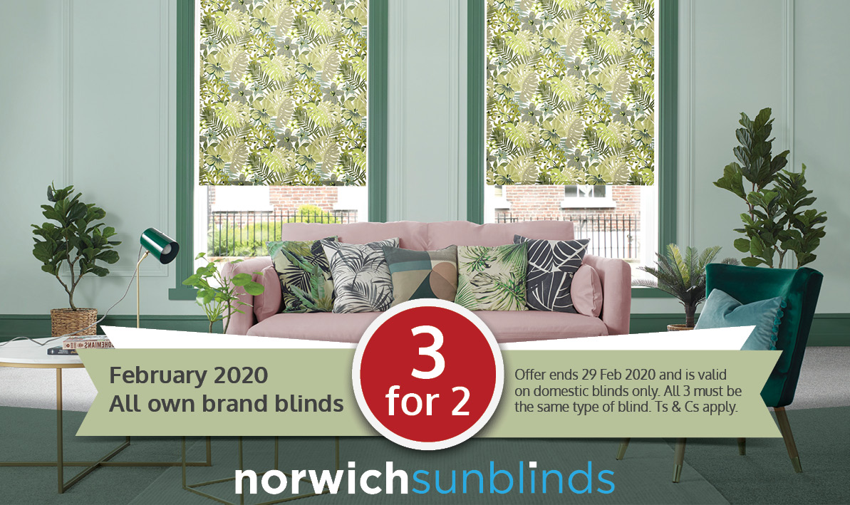 3 for 2 on our own brand blinds!