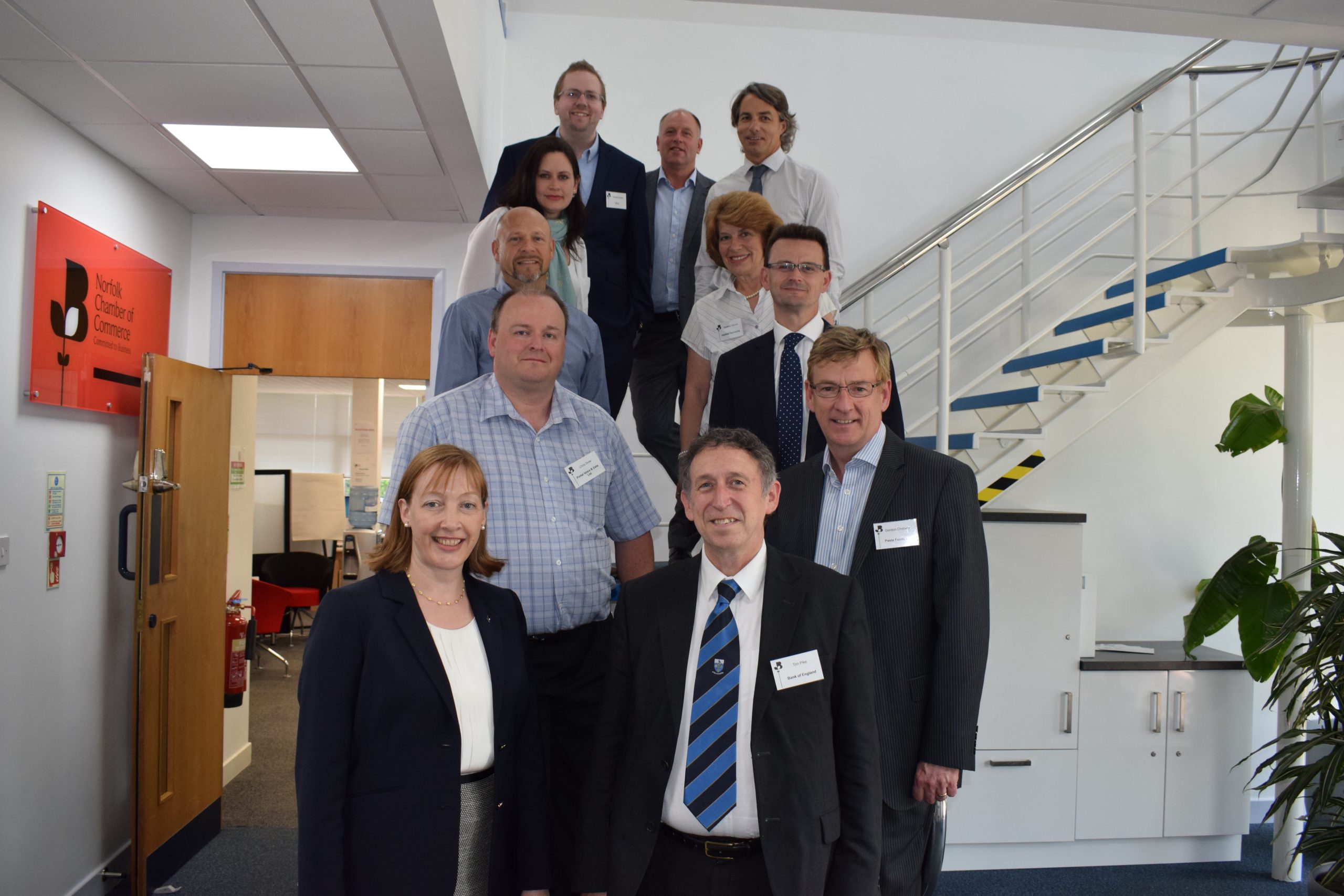 Chamber members met with the Bank of England