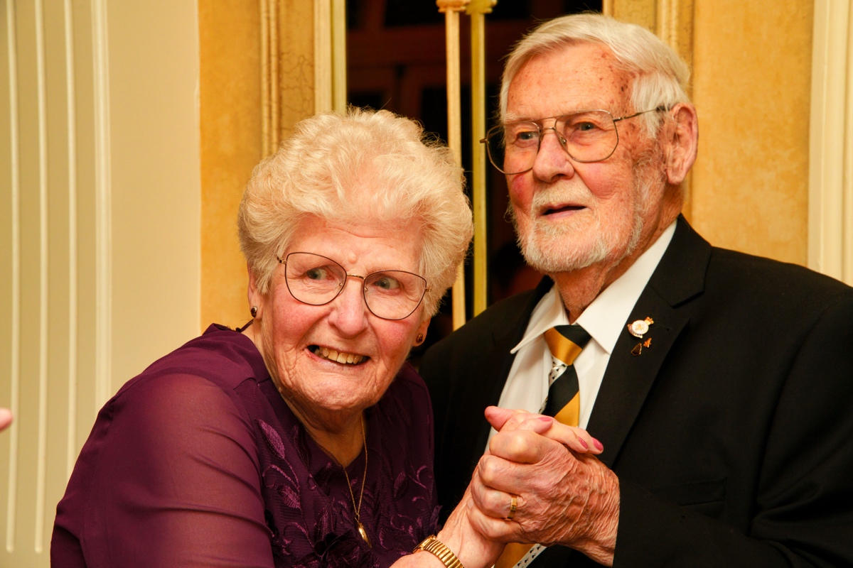 James and Pauline on their wedding day