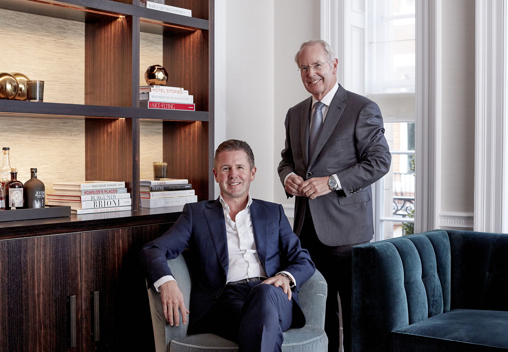 From left, Stephen Rigby, Group Chief Operating Officer, Rigby Group (RG) plc, and Sir Peter Rigby, Chairman and Chief Executive.