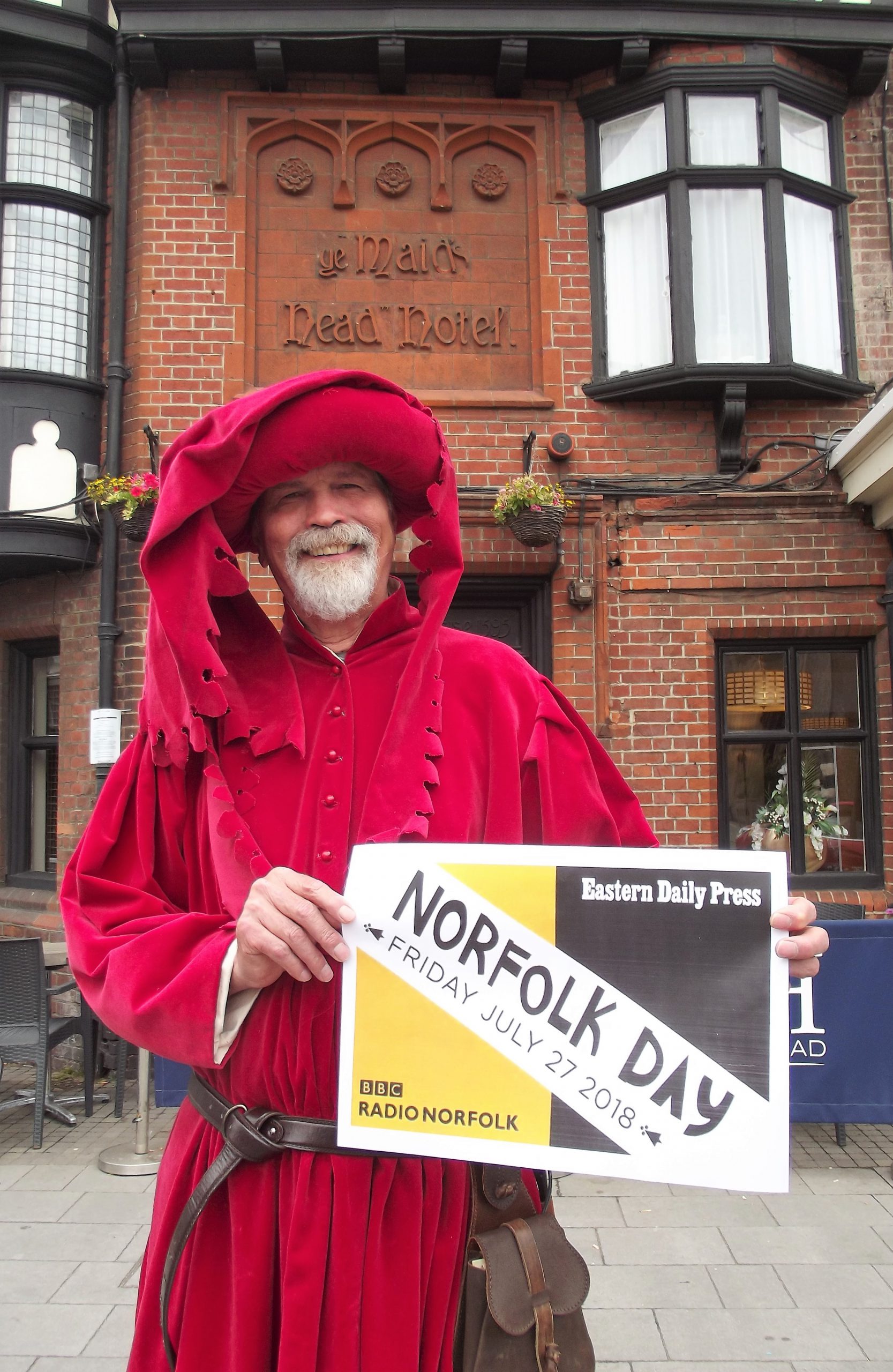 Edmund Paston (Dr Rob Knee) at the Maids Head Hotel