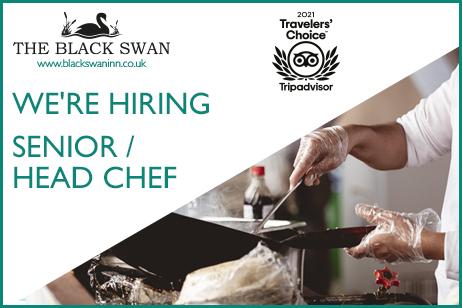 We are hiring - Senior Head Chef