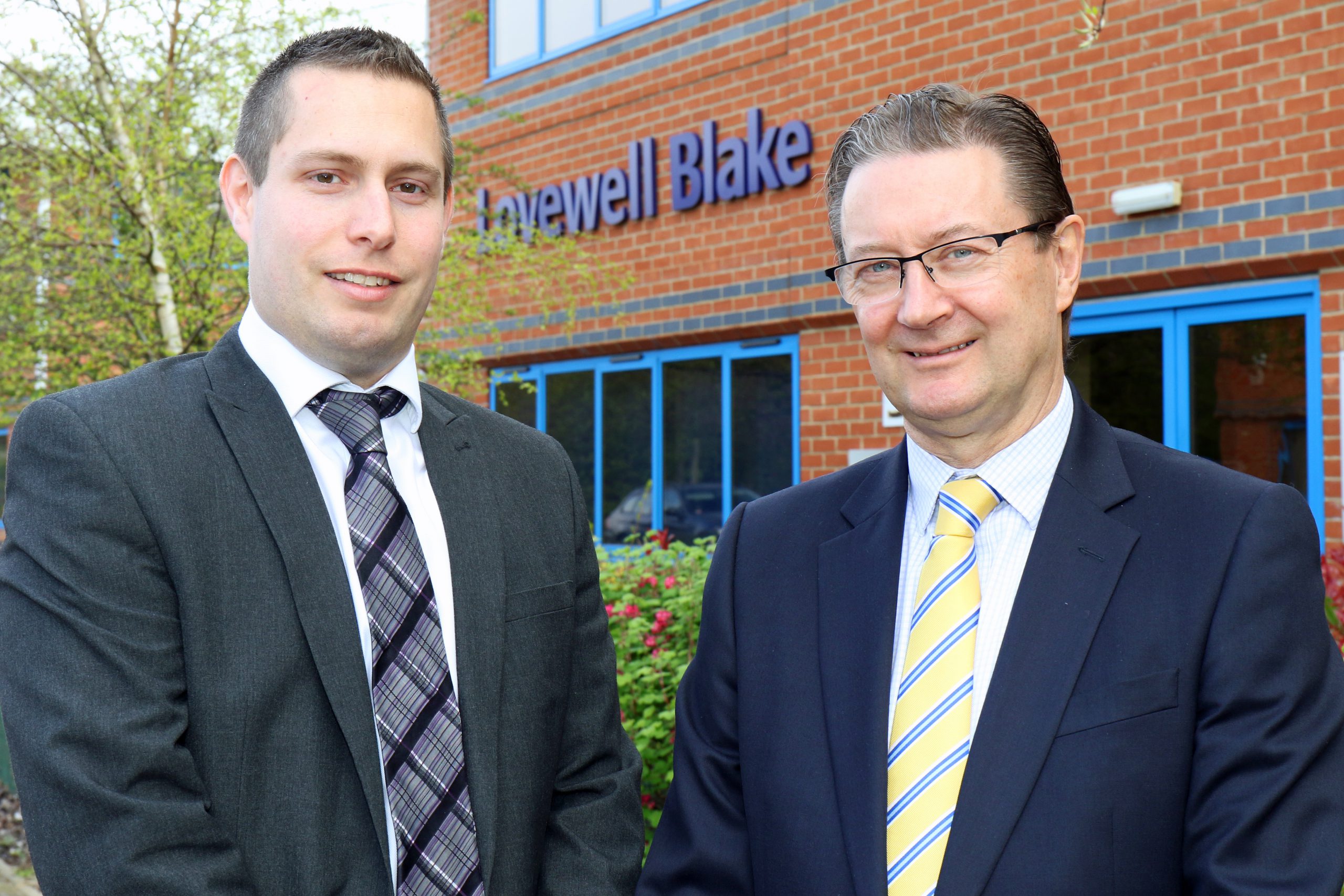 Lovewell Blake partner Leigh Thurston (left) welcomes Gary Howard to the firm