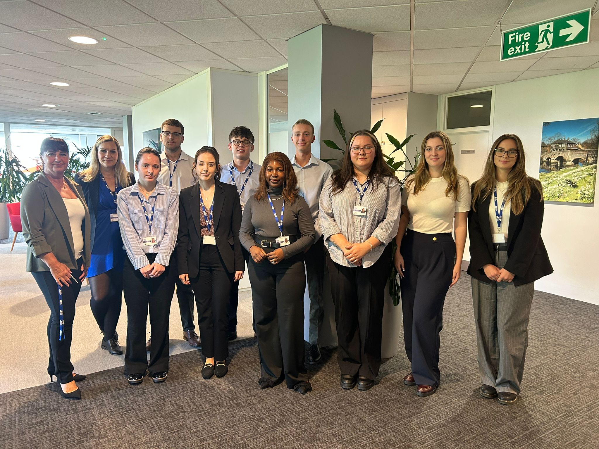 Group Personal Lines Trainer, Michelle Gant, and Talent Acquisition Officer, Jana Mills with the 2025 apprentice cohort