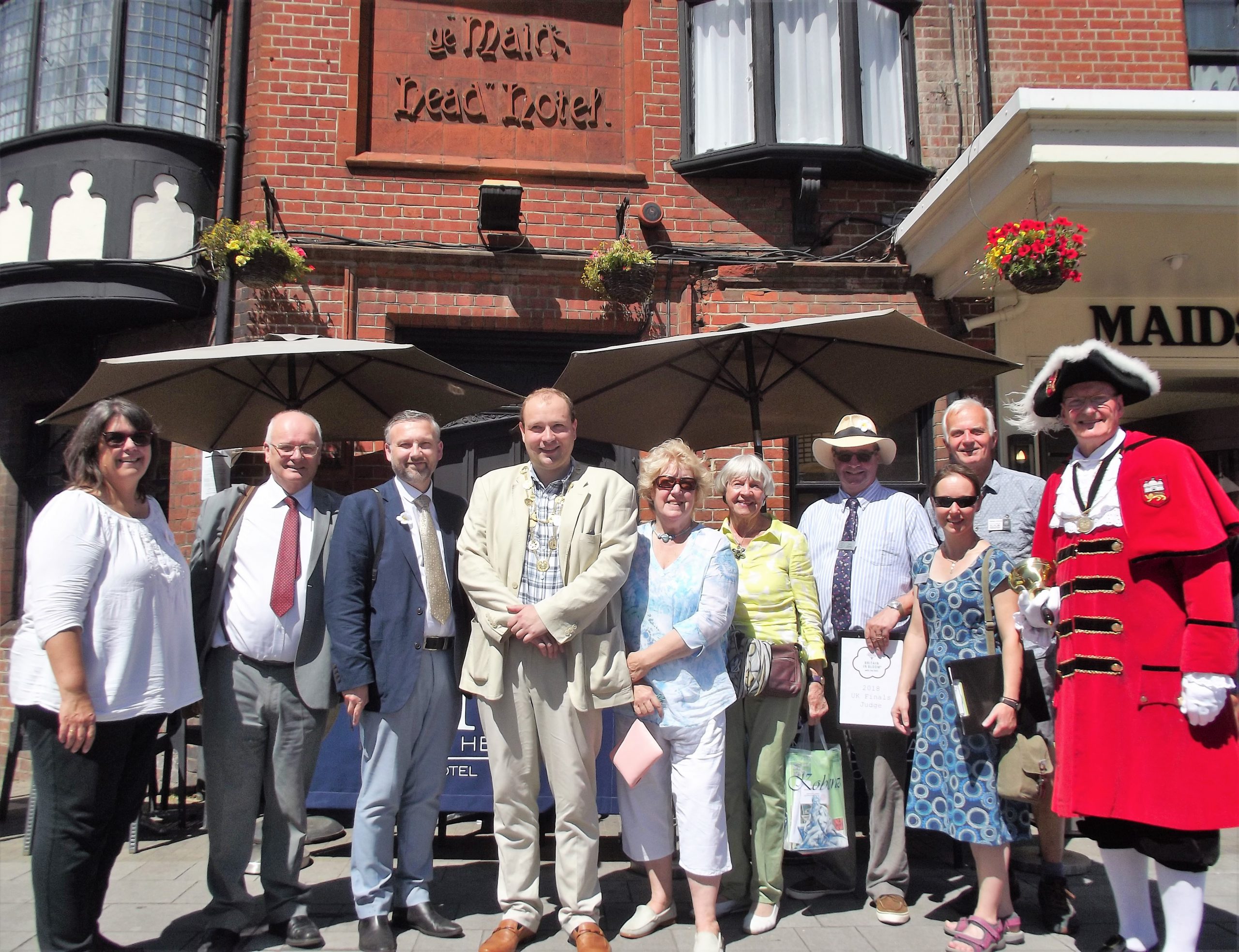 Britain in Bloom Judging Day Maids Head Hotel