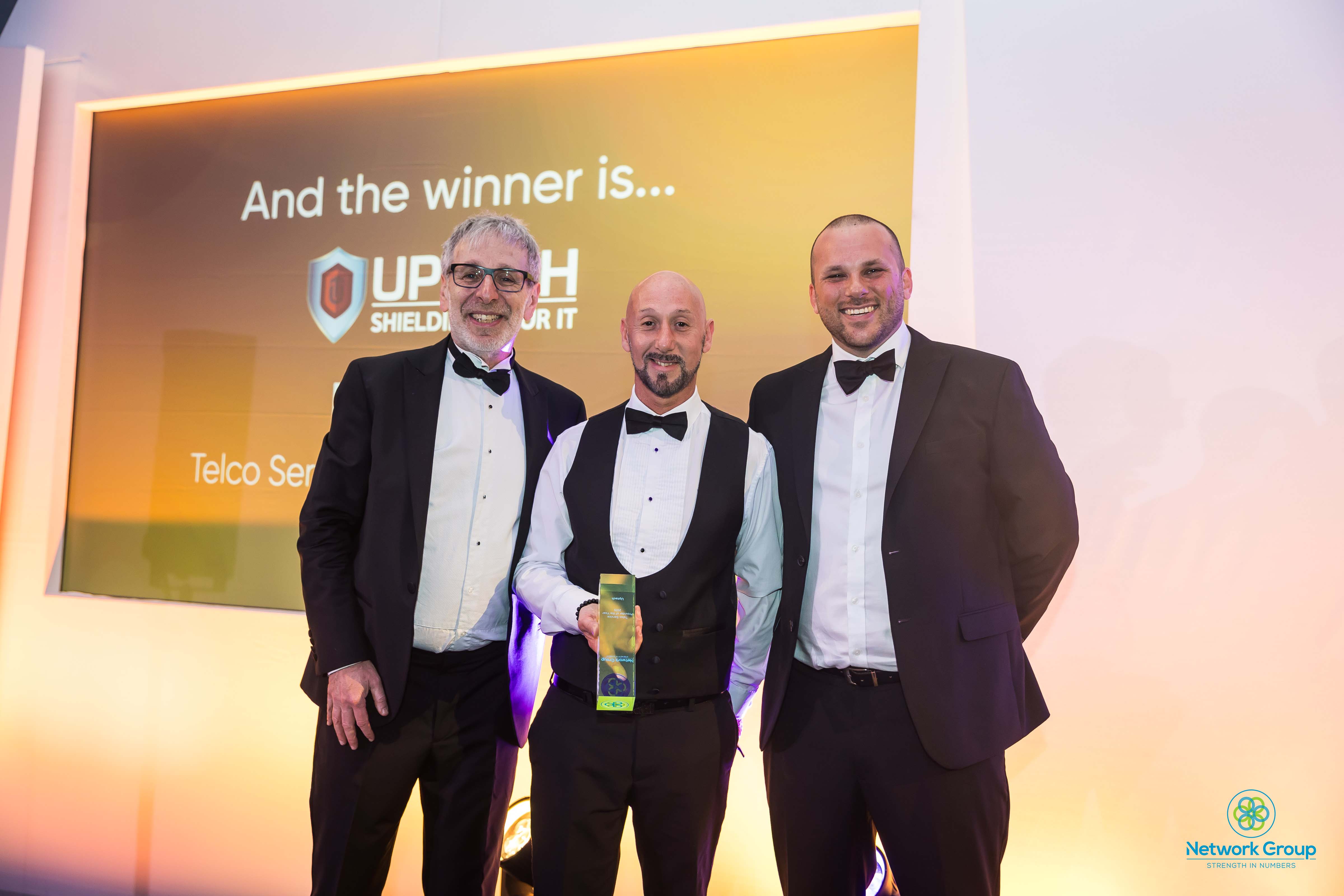 Jason Carlton Uptech wins Telco of the year award 