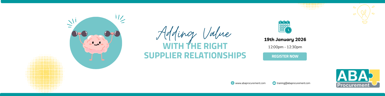 Graphic with "Adding Value with the right supplier relationships"