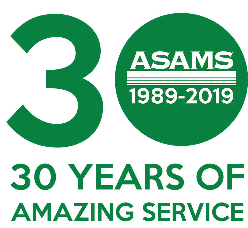 ASAMS 30 year logo