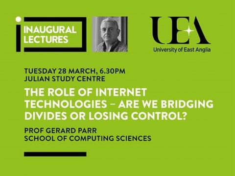 Inaugural lecture: Prof Gerard Parr, School of Computing Sciences