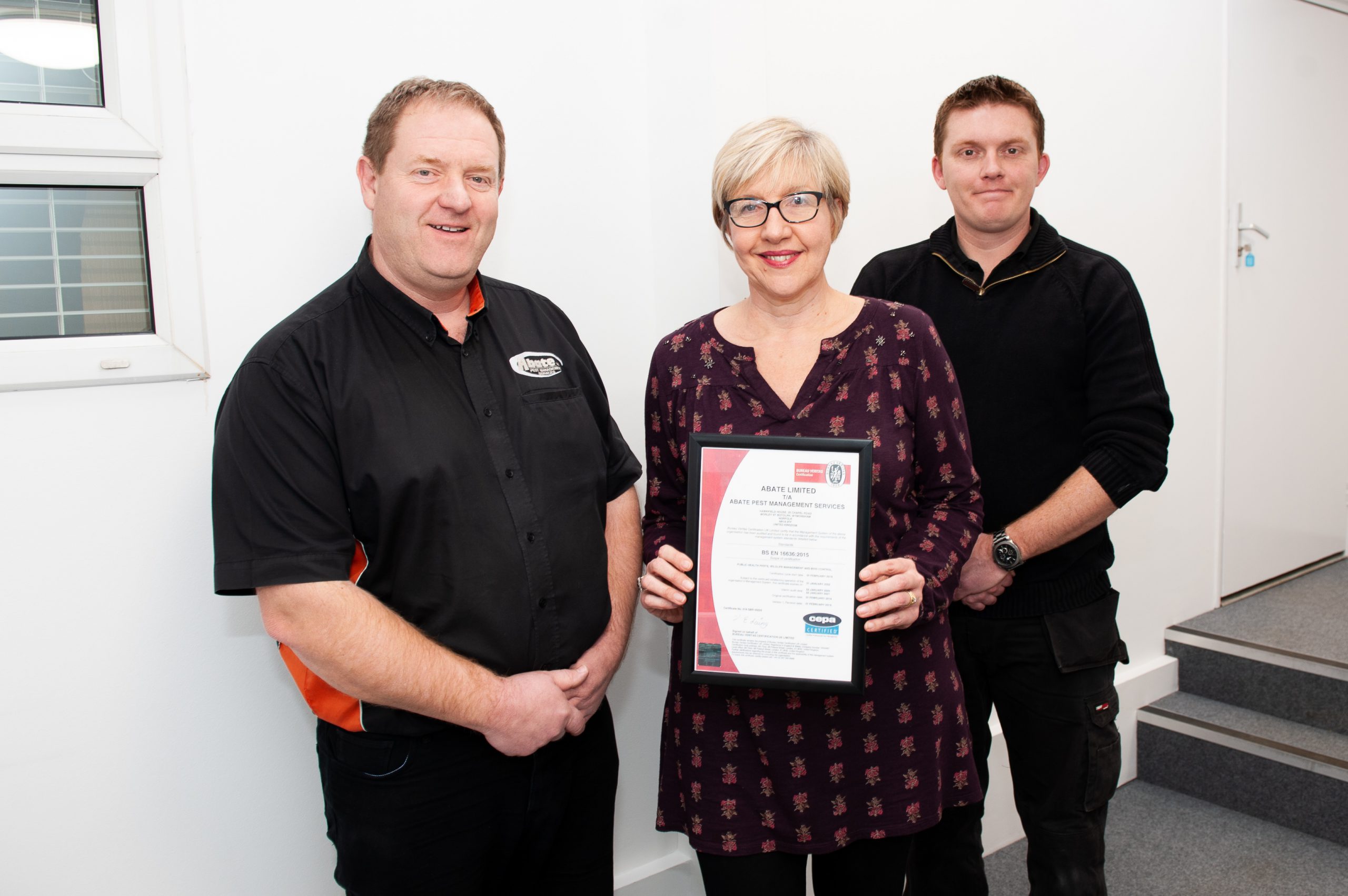 CEPA European certification awarded to Abate Pest Management Services