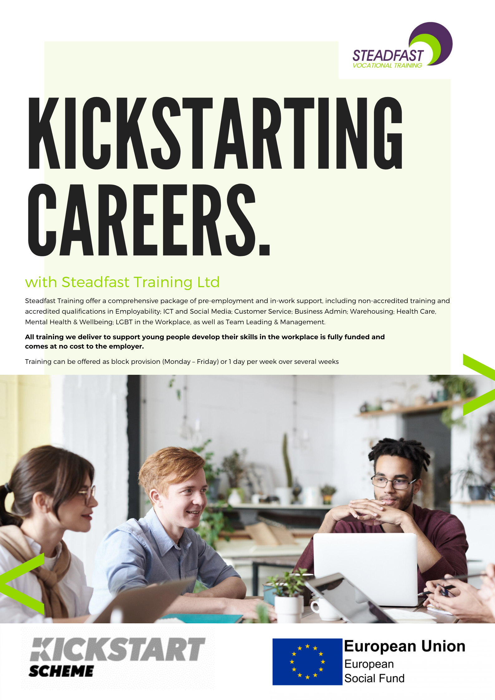 Kickstarting Careers with Steadfast Training