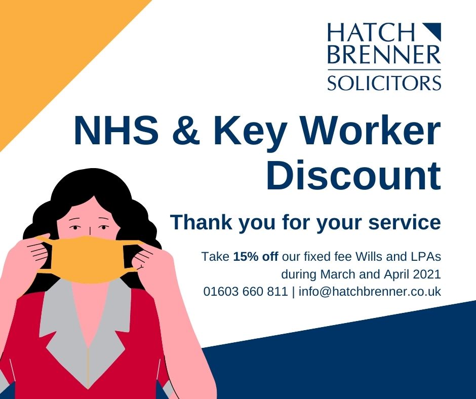 NHS and Key Worker Wills and LPAs Discount Scheme