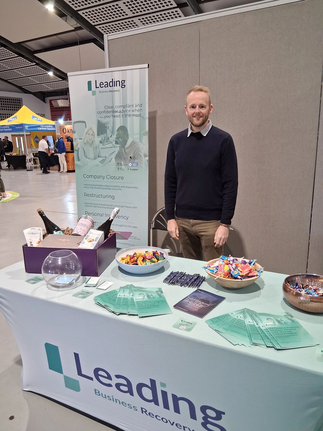 Liam at our B2B stand