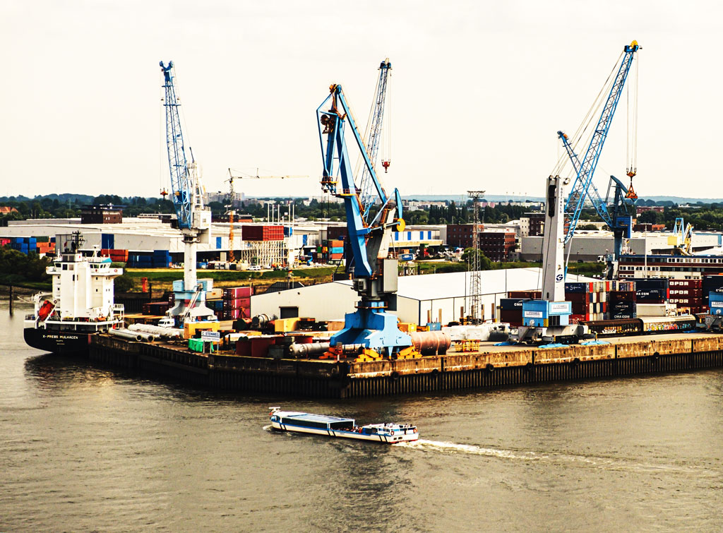 Port of Hamburg, used by many importers and exporters to the EU