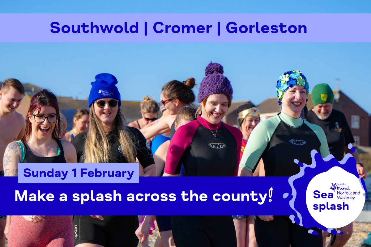 Banner for Sea splash 2026. Info includes 