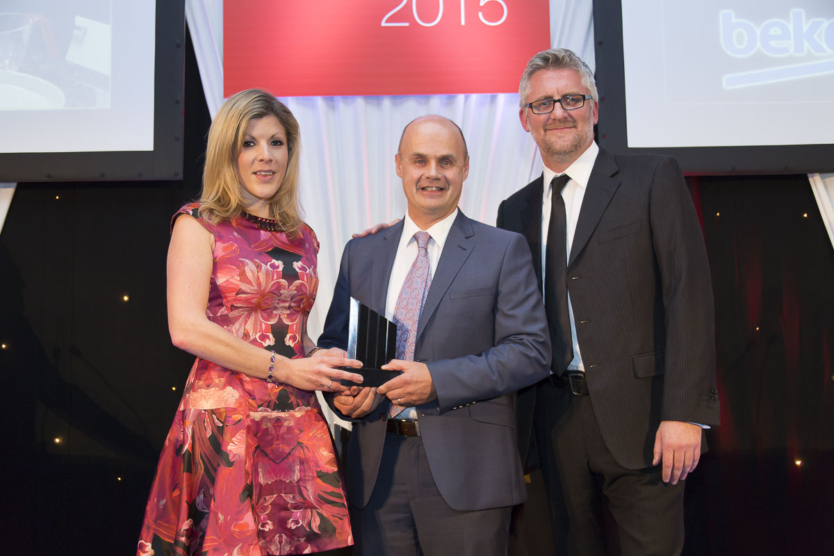 Nm Pictured Left To Right Are Alexandra Boon Senior Marketing Manager At Beko Award Sponsor Paul Giles Md Of Gerald Giles Andrew Davies Managing Editor Of Ert.jpg