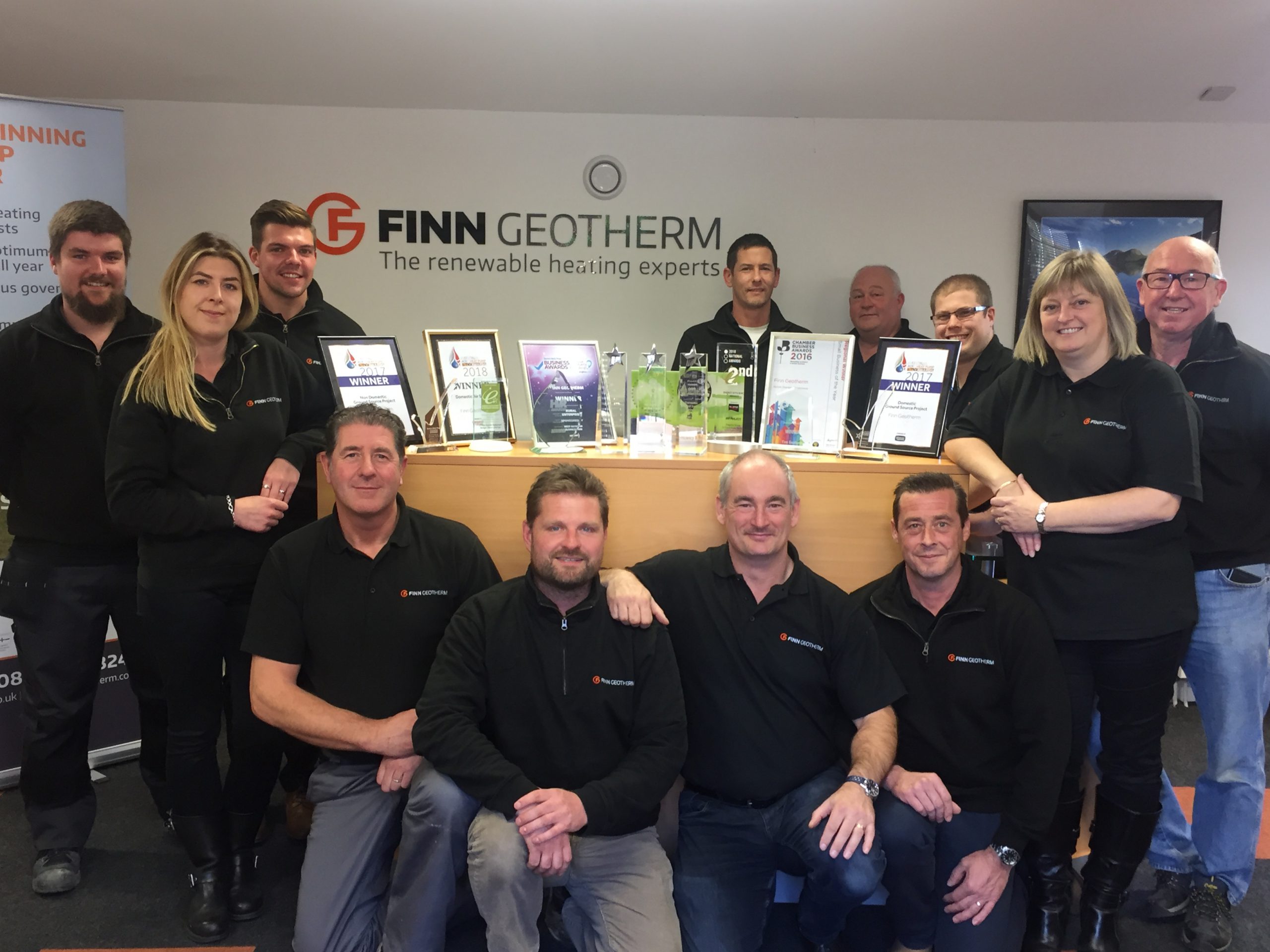 Renewable heating company Finn Geotherm has been shortlisted in two top national award schemes