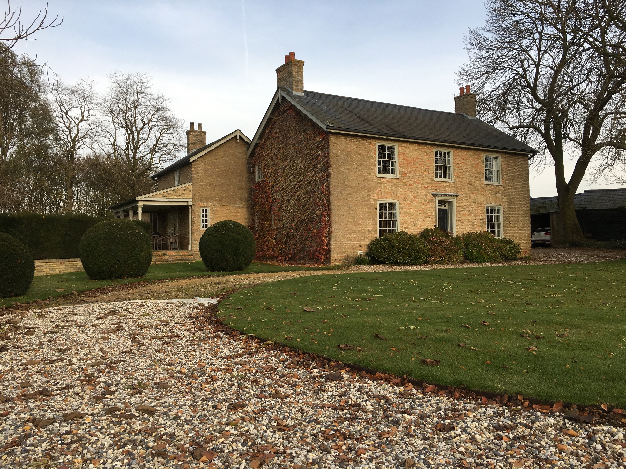 Finn Geotherm has installed a ground source heat pump to run off green electricity generated on this carbon positive farm in Cambridge