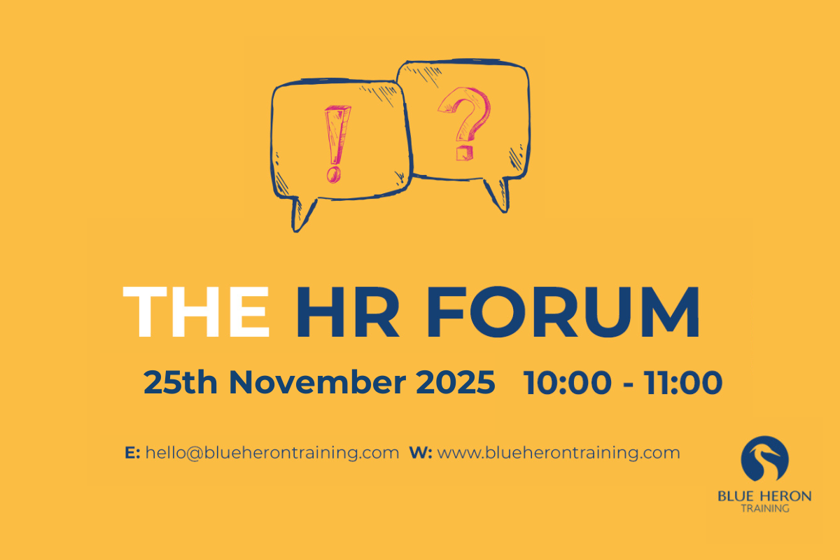 Blue Heron Training HR Forum November 2025