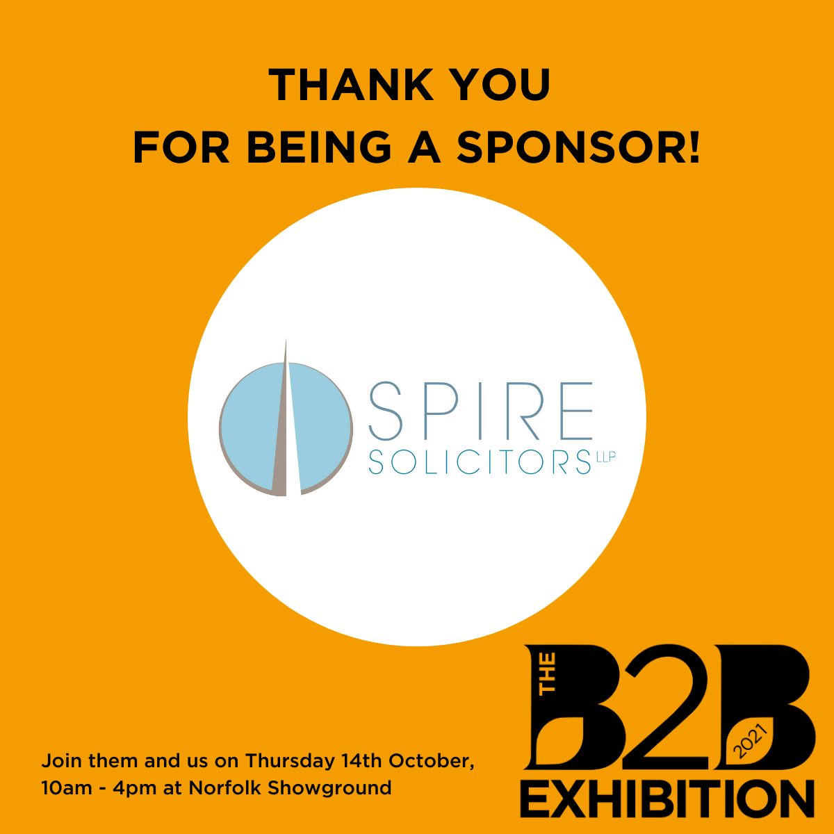 Spire Solicitors announced as sponsors of B2B