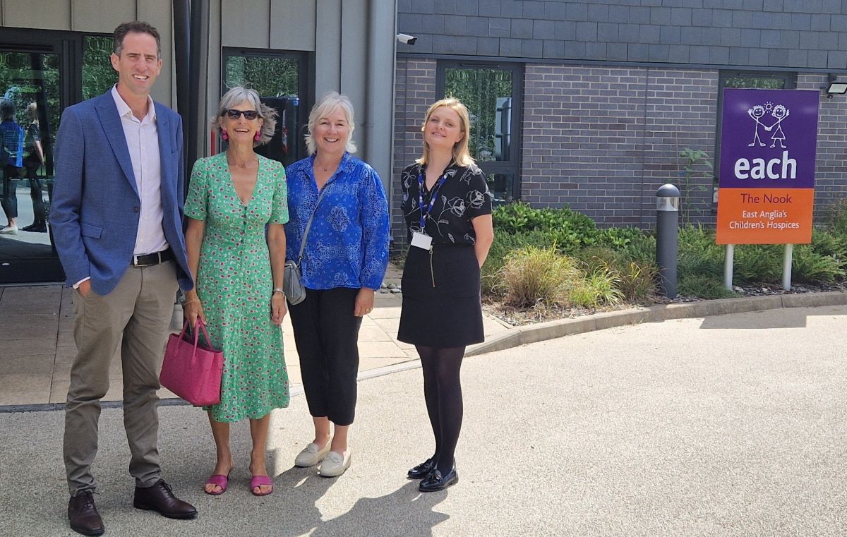 Pictured (L-R) Alastair Drew (ABGCT Trustee), Sarah Lusher (ABGCT Trustee), Alex Bartram (ABGCT Trustee) and Abbie Hammond (ABGCT Committee Member)