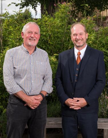 Caption: Andy Walder, Chair of Freebridge (l) and Tony Hall, Chief Executive of Freebridge Community Housing (r)