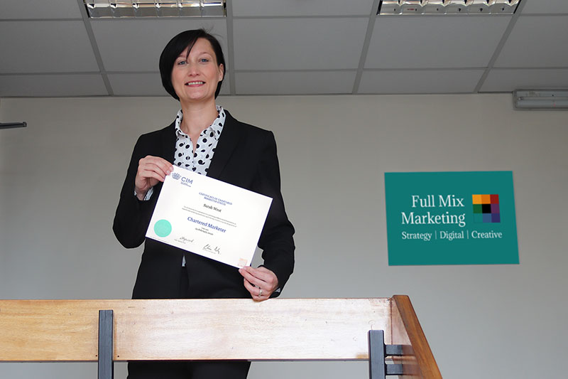 Sarah Celebrates 11th Year as CIM Chartered Marketer